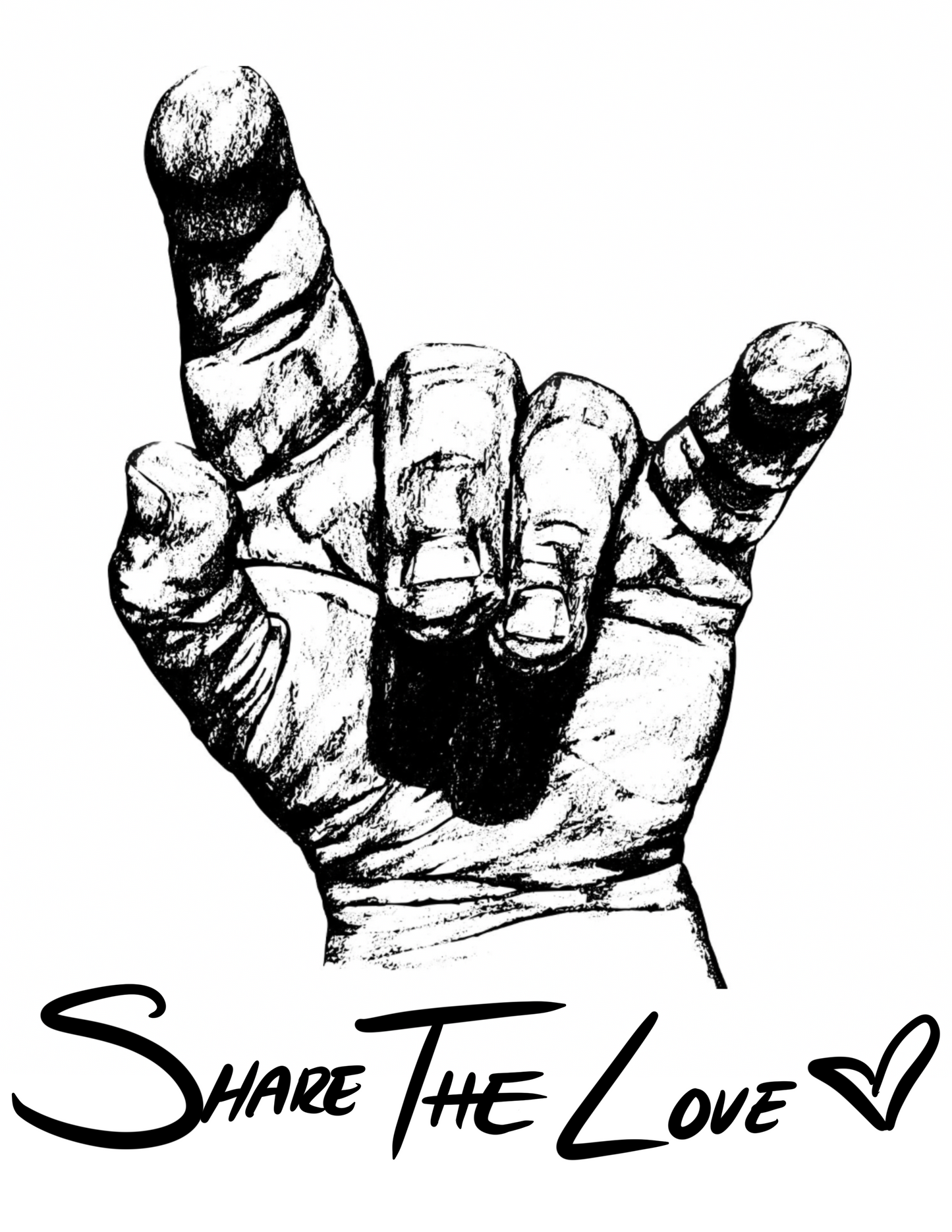 Share the Love Graphic Print